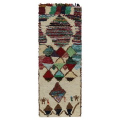 Marokkanischer Azilal-Teppich mit mehrfarbigen Mustern von Rug & Kilim aus den 1950er Jahren