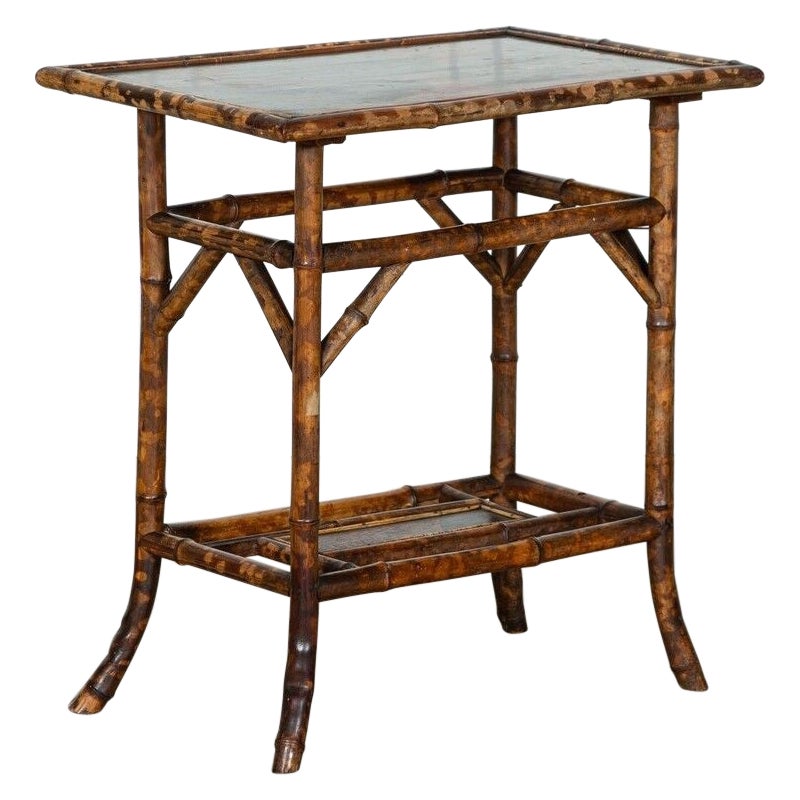 19thC Bamboo Chinoiserie Table For Sale