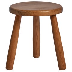 Schwedischer Designer, Hocker, Kiefernholz, Schweden, 1970er Jahre