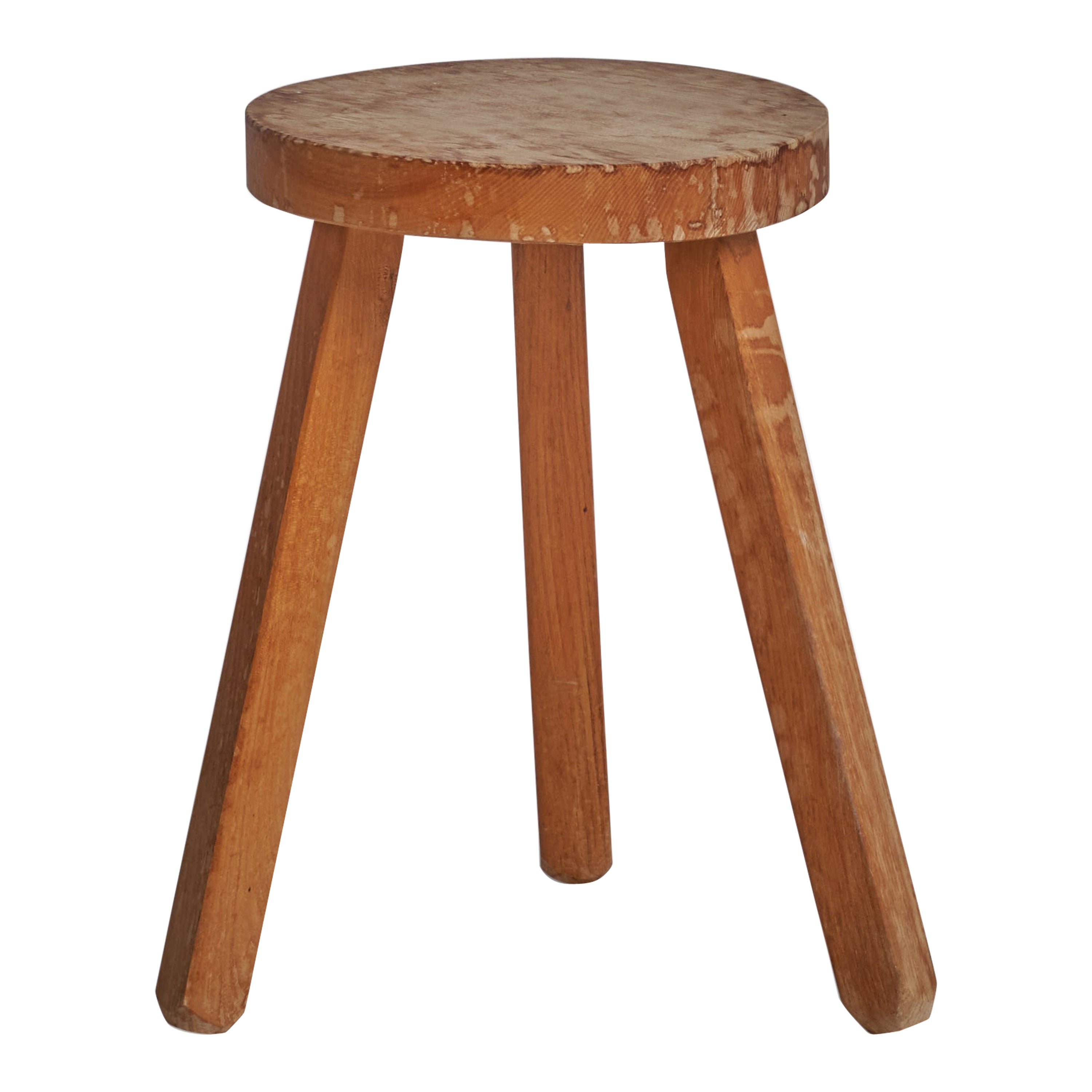 Swedish Designer, Stool, Wood, Sweden, 1940s