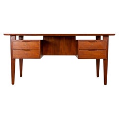 Danish Mid-Century Modern Teak Writing Desk