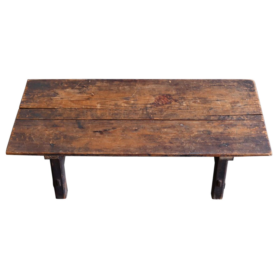 Japanese antique small wooden low table/1868-1920/Simple table
