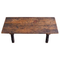 Japanese antique small wooden low table/1868-1920/Simple table