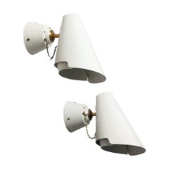 Paavo Tynell Pair of Wall Lights Model 2351, Idman Oy, 1950s