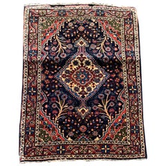 Antique Fararhan Sarouk Small Rug c. 1900s