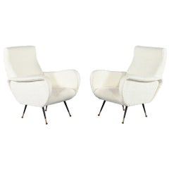 Pair of Italian Modern Lounge Chairs