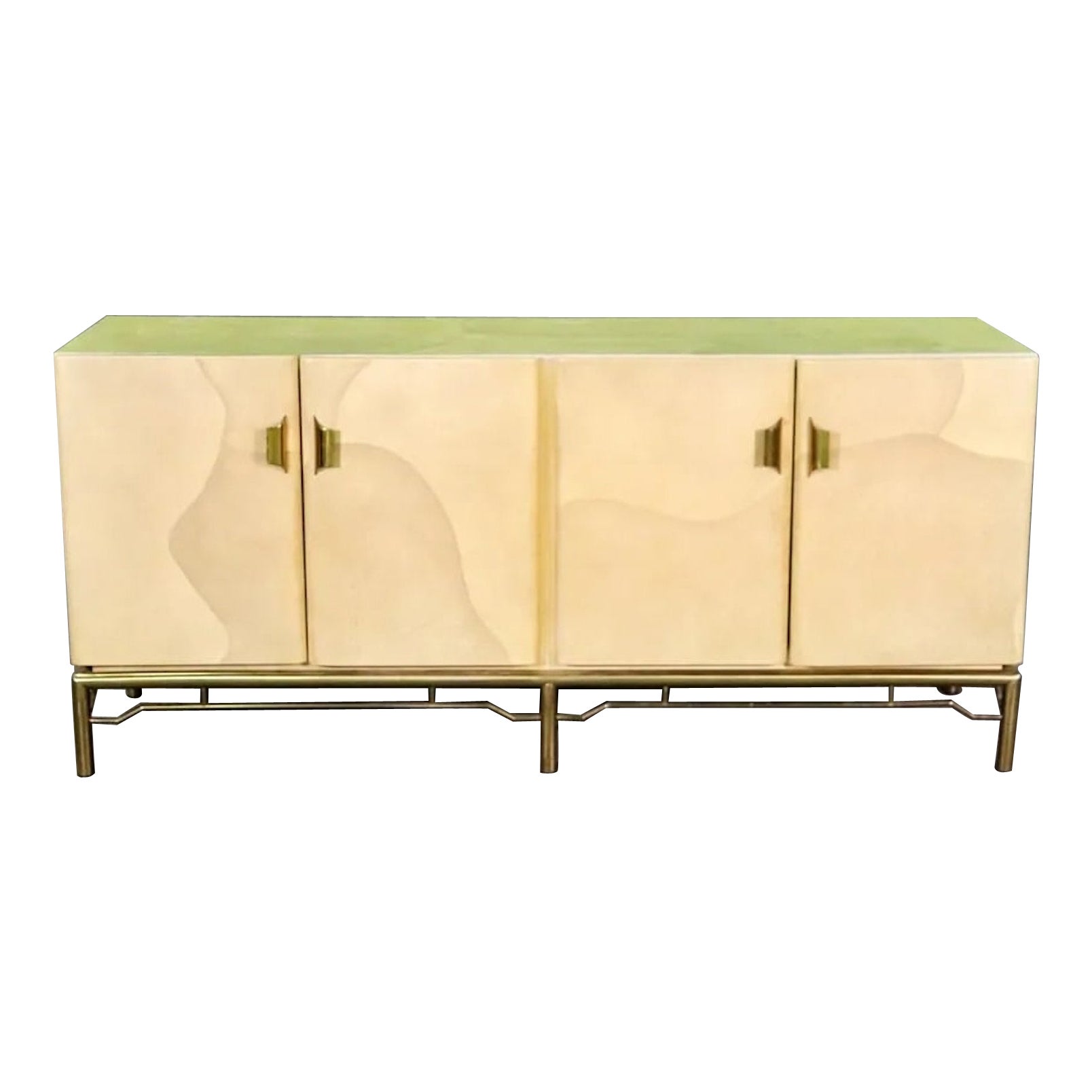 Lackiertes Ziegenleder-Credenza