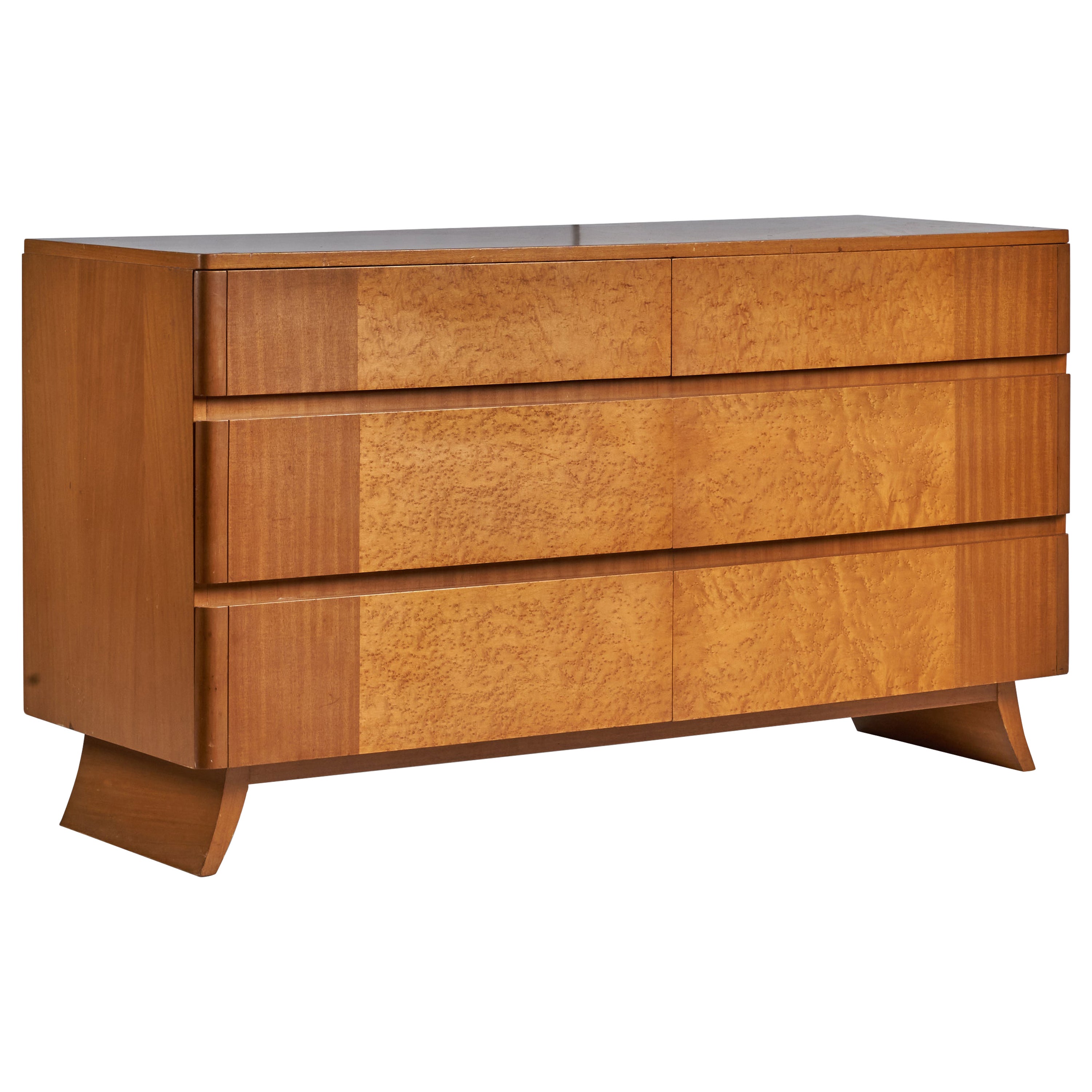 Eliel Saarinen, Dresser, Mahogany, Birch, USA, 1940s For Sale