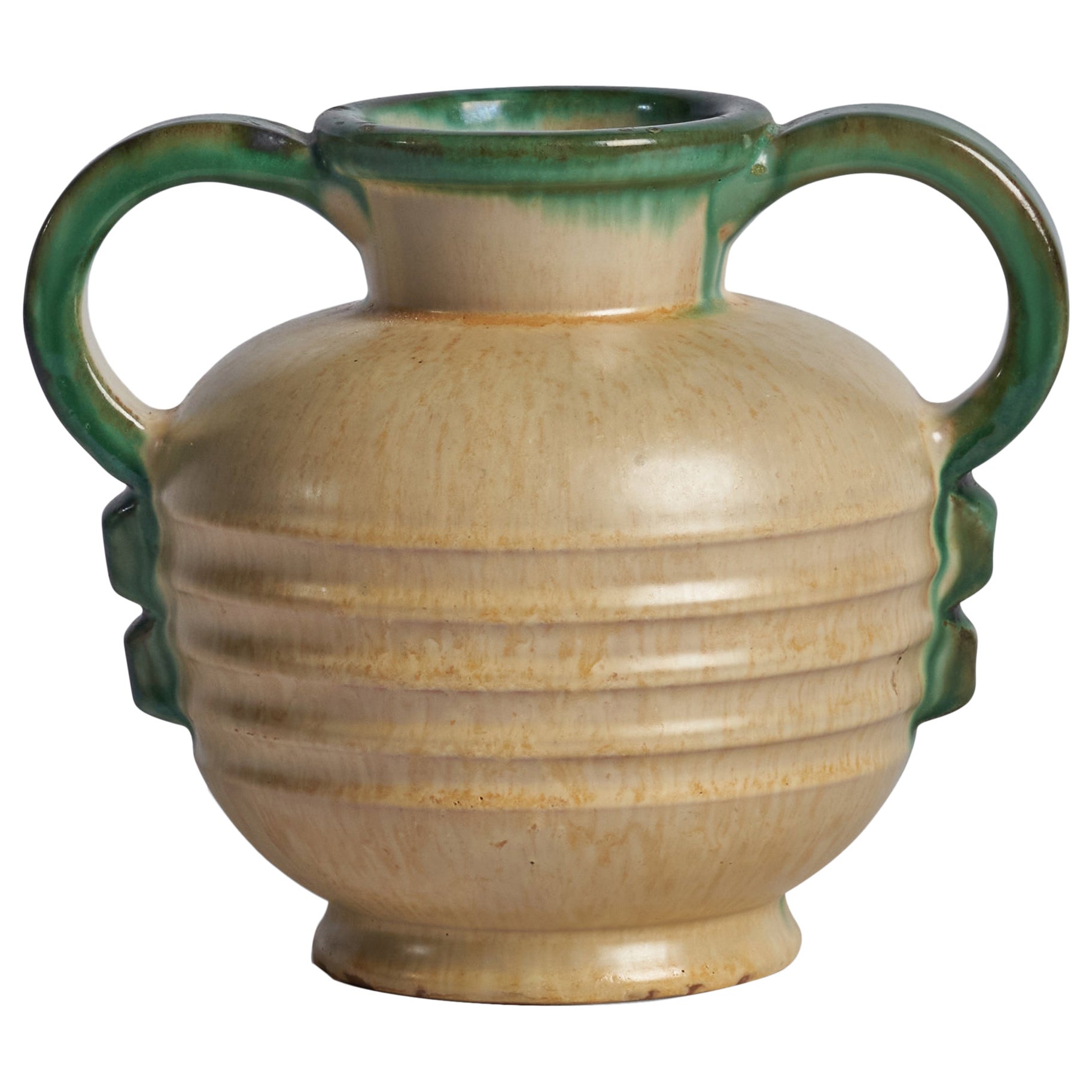 Christer Heijl, Vase, Earthenware, Sweden, 1930s For Sale