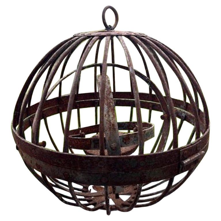 Japan Antique Armillary Orb Lantern