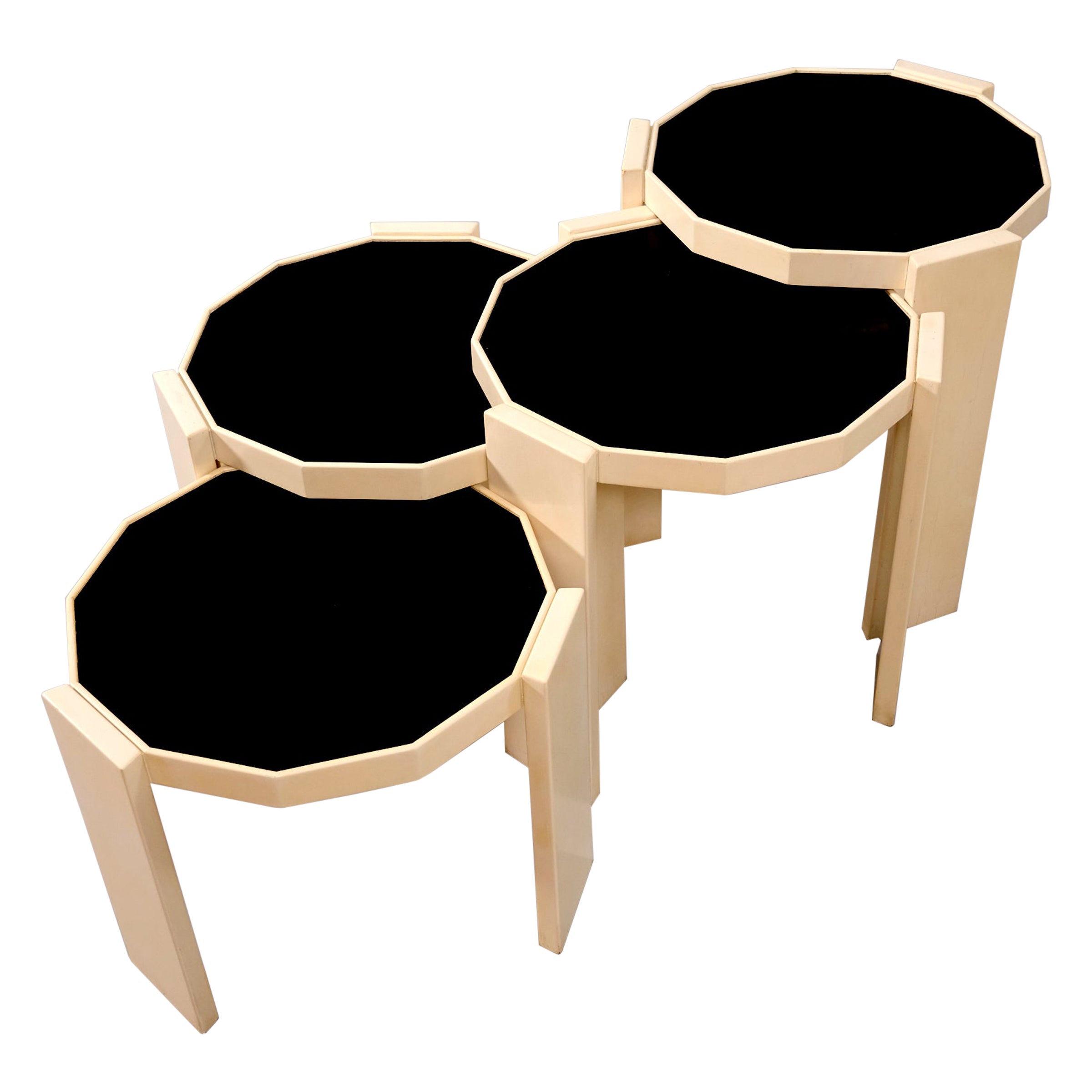 Nest of four tables 