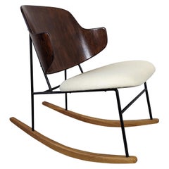  Mid Century Modern Penguin Rocking Chair by Ib Kofod-Larsen