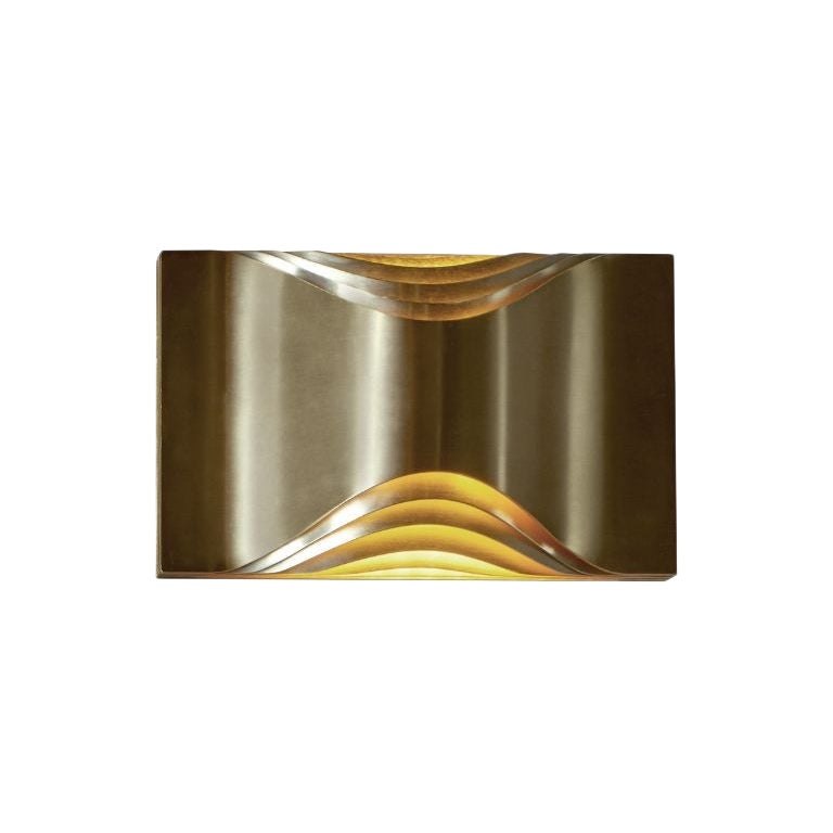 DCW Editions Small Respiro Wall Lamp in Aluminium/ Gold Finish by Philippe Nigro For Sale