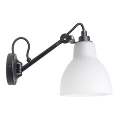 DCW Editions La Lampe Gras N°104 Wall Lamp in Black Arm and Polycarbonate Shade