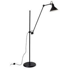 DCW Editions La Lampe Gras N°215 Floor Lamp in Black Arm and Shade