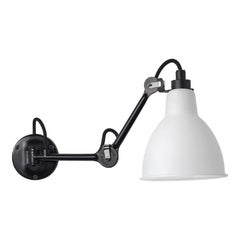 DCW Editions La Lampe Gras N°204 Wall Lamp in Black Arm & Polycarbonate Shade