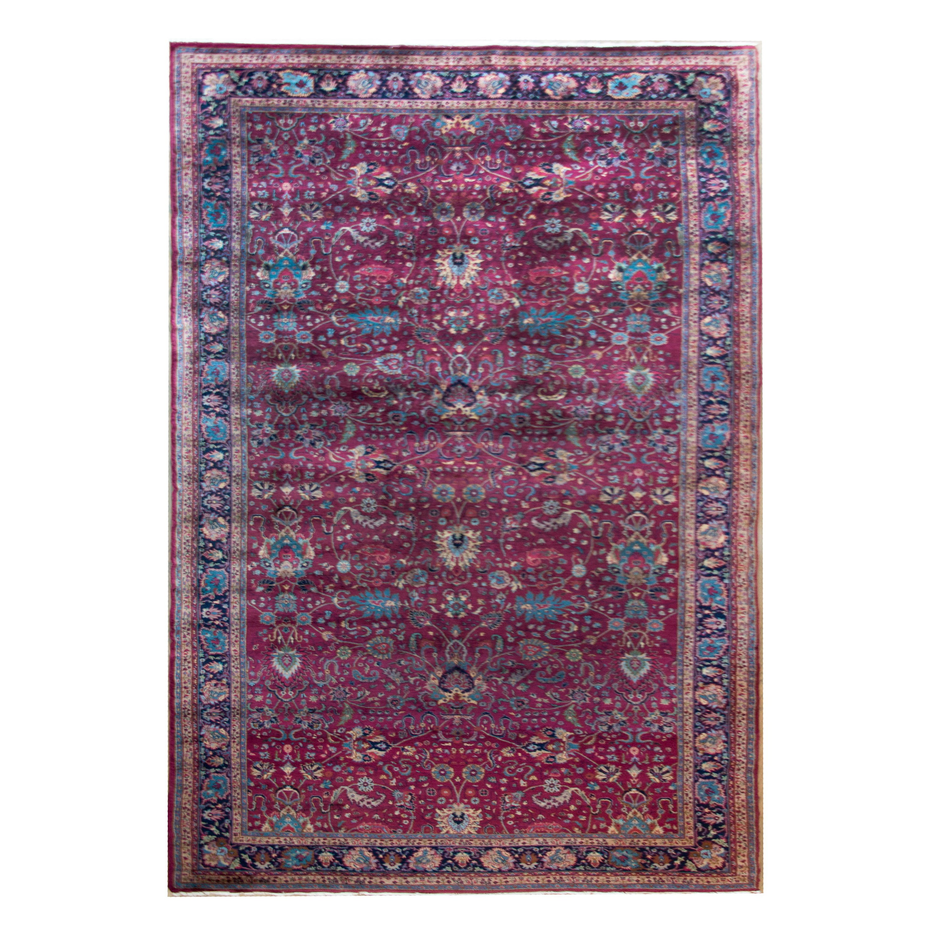 Early 20th Century Turkish Sparta Rug For Sale