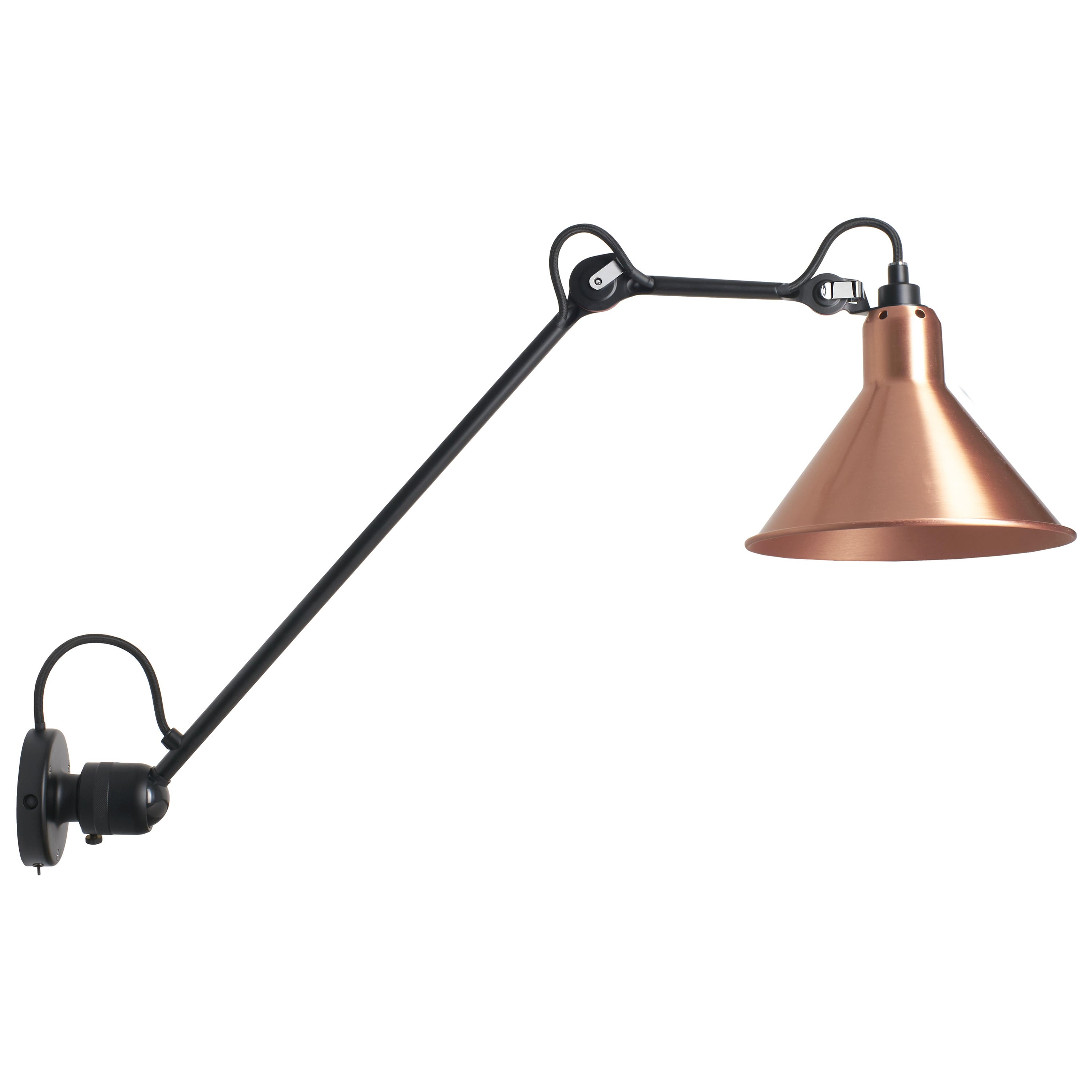 DCW Editions La Lampe Gras N°304 L40 SW Conic Wall Lamp in Copper Shade For Sale
