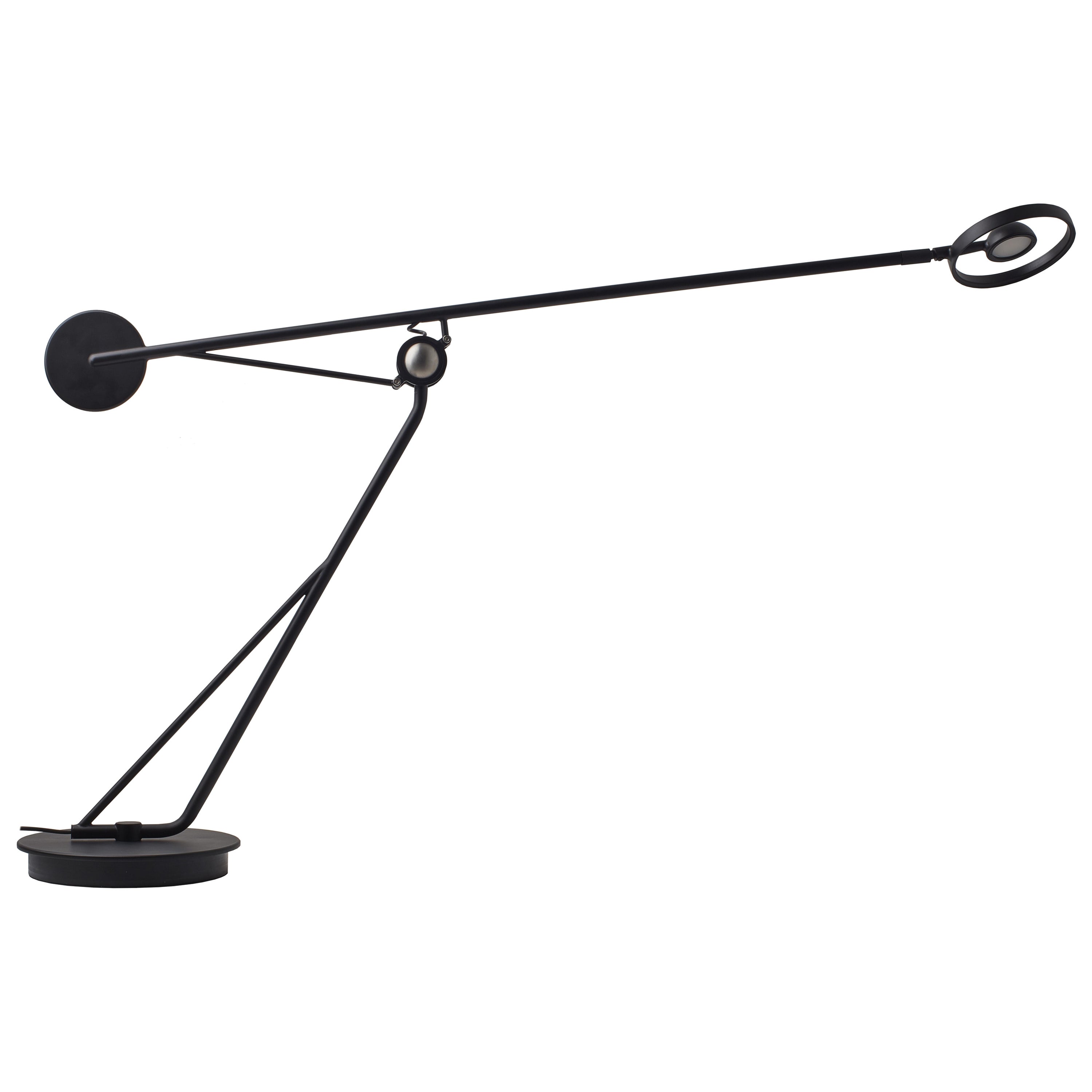DCW Editions Aaro Table Lamp in Black Anodized Aluminium by Simon Schmitz For Sale