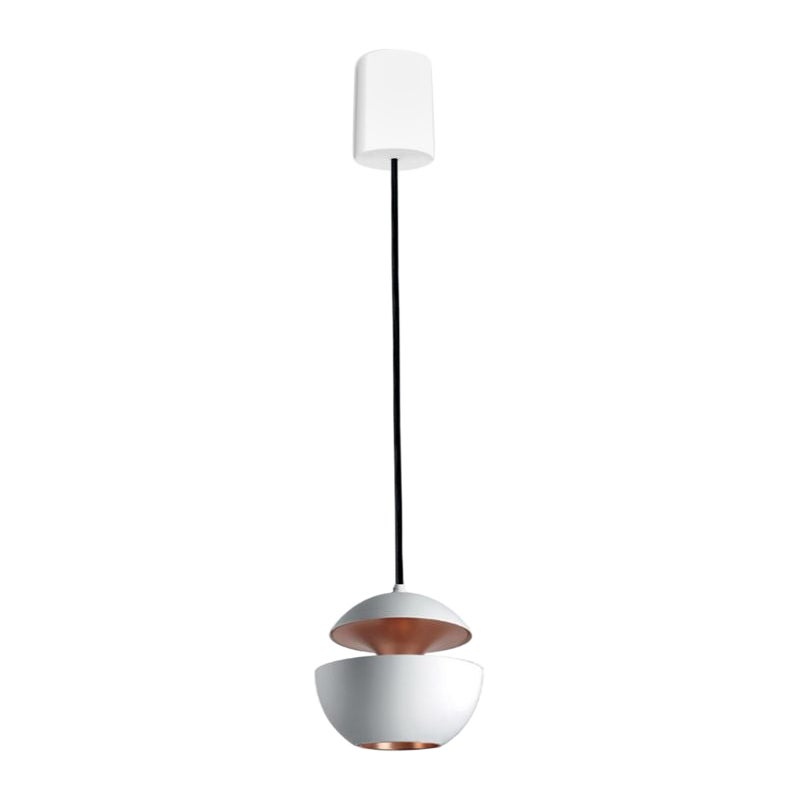 Éditions DCW Here Comes the Sun Mini Pendant Lamp in White Copper Aluminium en vente