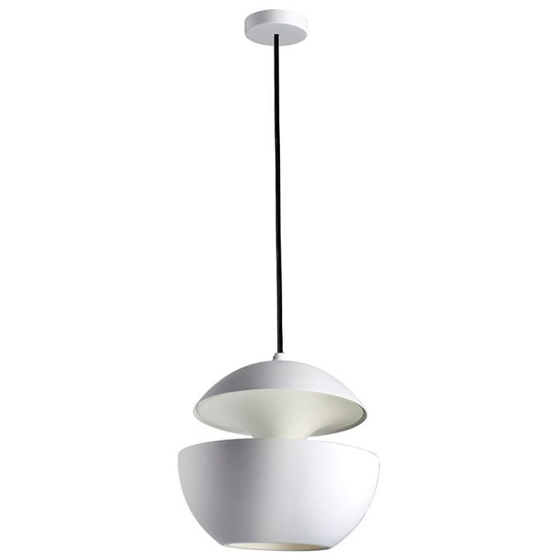 Éditions DCW « Here Comes the Sun 250 » lampe suspendue en aluminium blanc en vente