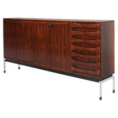 Belgisches Mid-Century-Highboard aus Palisander 1960