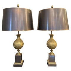 A Pair Of Bronze Persane Table Lamps By Maison Charles 