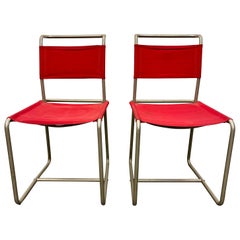 2 Pair Early and Rare Variant Marcel Breuer B5 chair