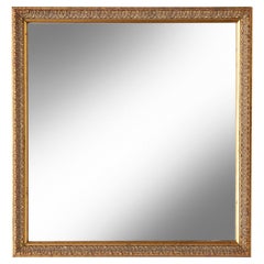 Vintage Square Gold Wall Mirror