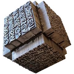 Reclaimed Printer
s Block Folk Art Sculpture Reclaimed Printer
s Block Folk Art Sculpture