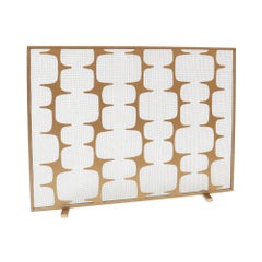 Stepping Stones Fire Screen in a Gold Finish