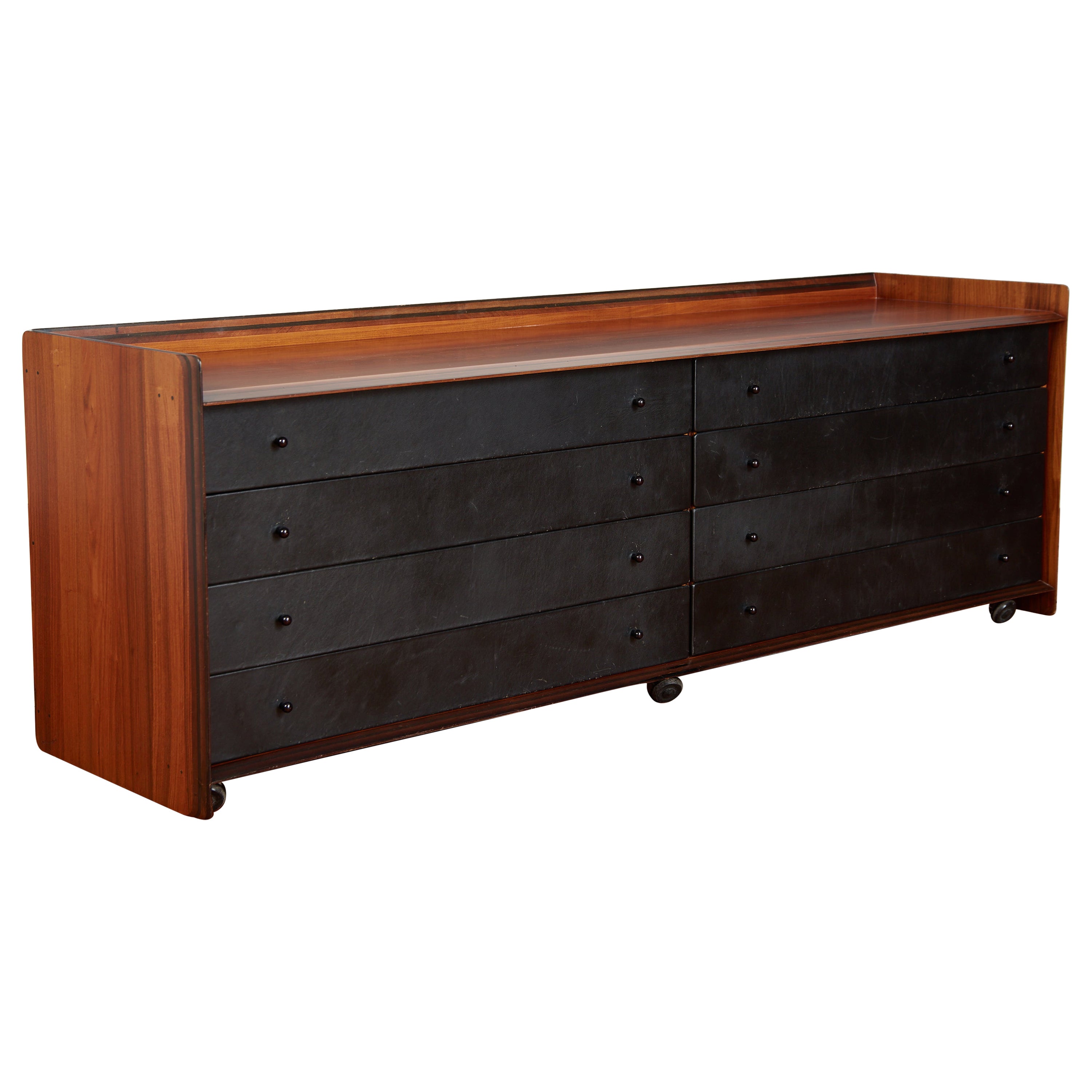 Tobia Scarpa Leather Dresser For Sale