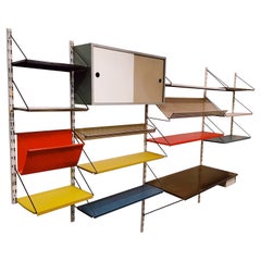 Retro 4-Bay Mid-Century Wall Unit by Pilastro