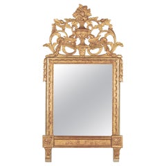 19th Century Louis XVI Style Parcel Gilt Mirror