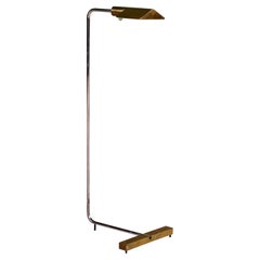 Used Cedric Hartman Brass and Stainless Steel Floor Lamp