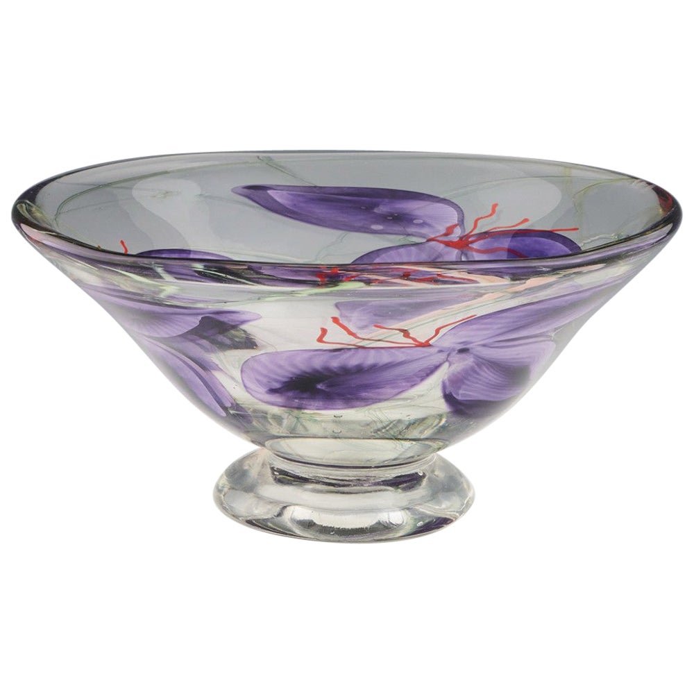 Siddy Langley Tradescantia Footed Bowl c2012 For Sale