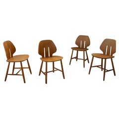 Chaises de salle à manger J67 d'Ejvind A. Johansson pour FBD, années 1960 Danemark