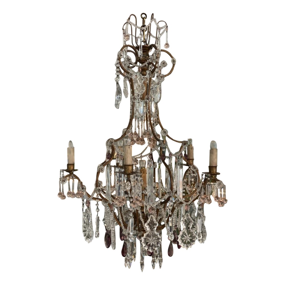 Lovely Chandelier-France 1900 For Sale