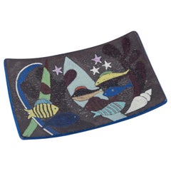 Anna Lisa Thomson per Upsala Ekeby. Piatto grande in ceramica "Spectra".