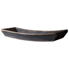 Japanese Antique Wooden Boat 1860-1900s / Wood Bowl Wabi Sabi Mingei