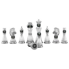 Silver Royale Chess Set