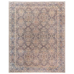 Antiker persischer Kirman-Teppich Brown