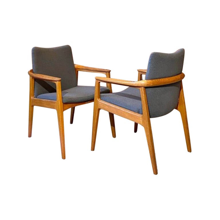 1960s Danish Teak Occasional Chairs by Sigvard Bernadotte