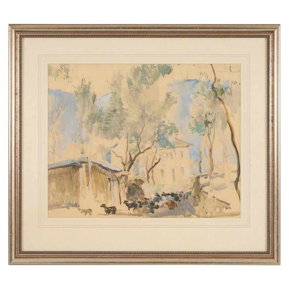 Charles Cundall (1890-1971) Farm in Umbria For Sale