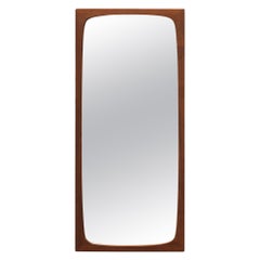 Mid-Century Teak Wall Mirror, Glas & Trä Hovmantorp, Sweden
