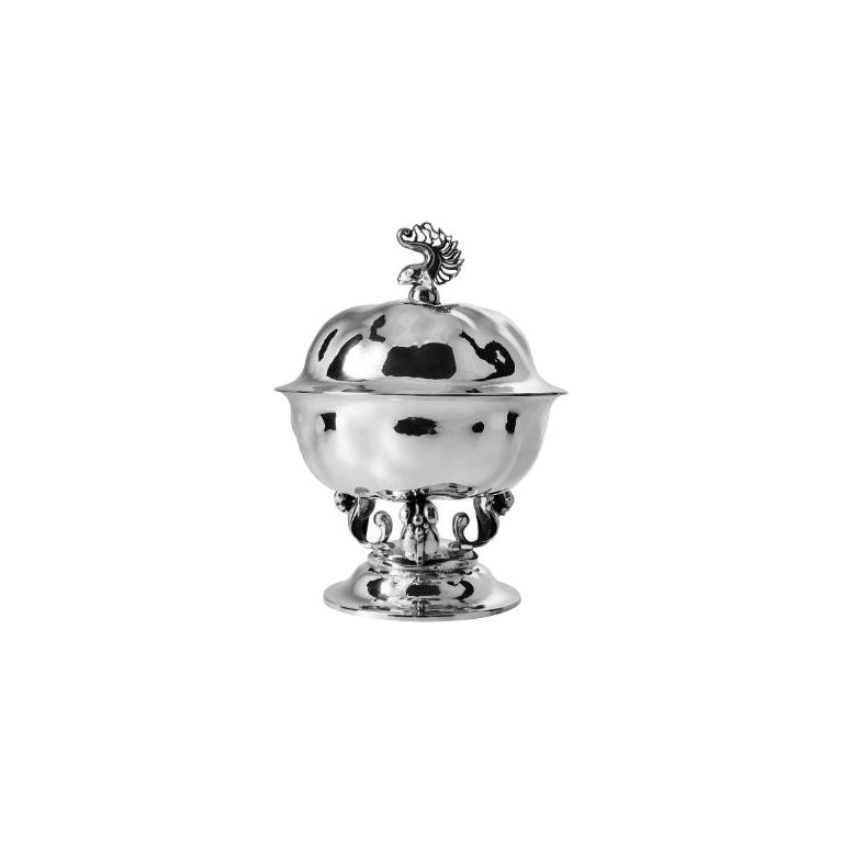 Rara bombonera con tapa Georg Jensen 248 de Johan Rohde en venta