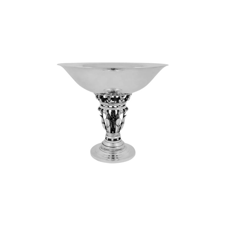 Vintage Georg Jensen “Princess” Compote 252 by Johan Rohde For Sale