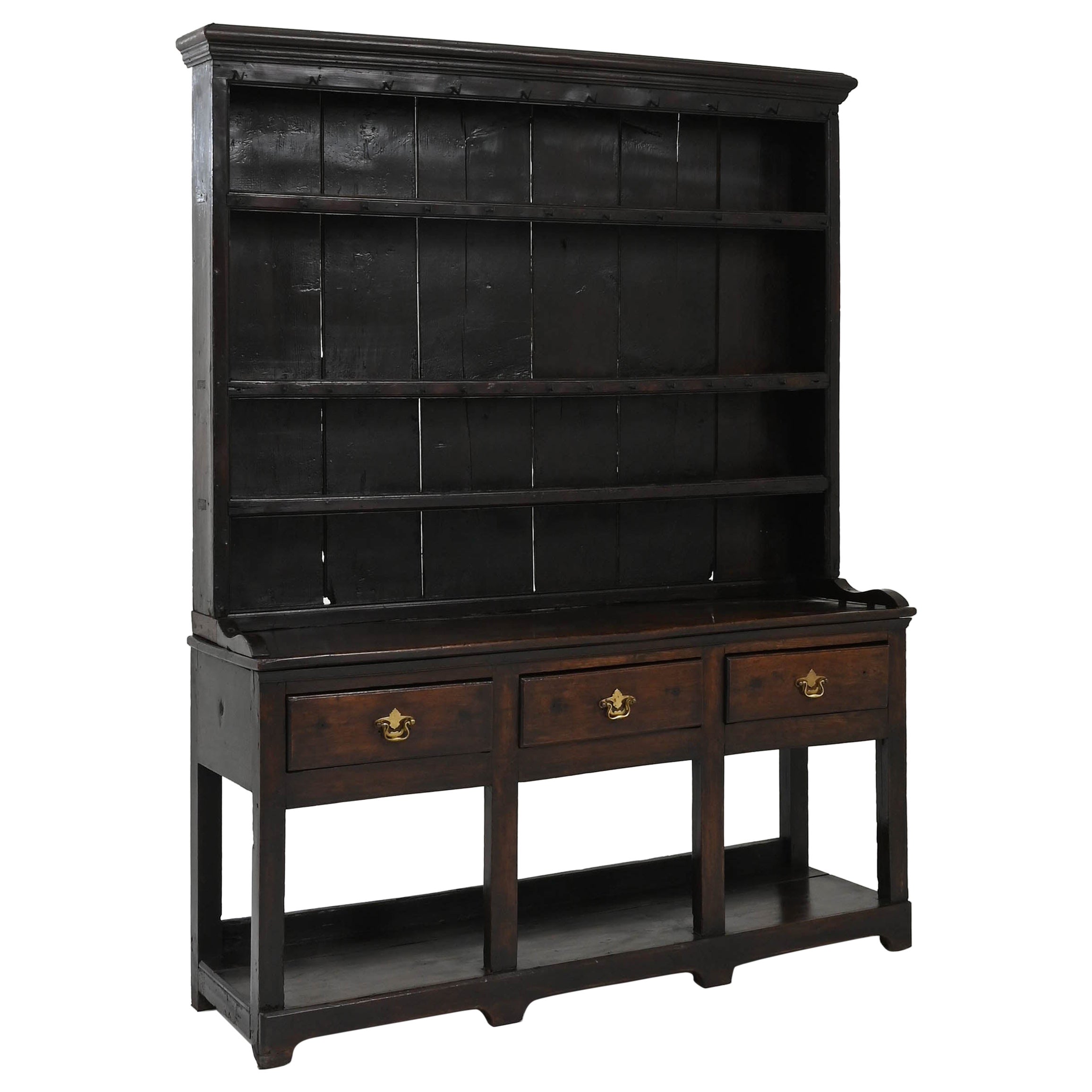 Early 19th Century English Wooden Cupboard For Sale
