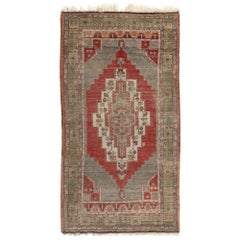 5.3x9.4 Ft Hand Knots Rugs Vintage Anatolian Area Rug with Tribal Style. 100% laine