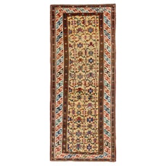 35" x 80" Antique Caucasian Daghestan Runner Rug